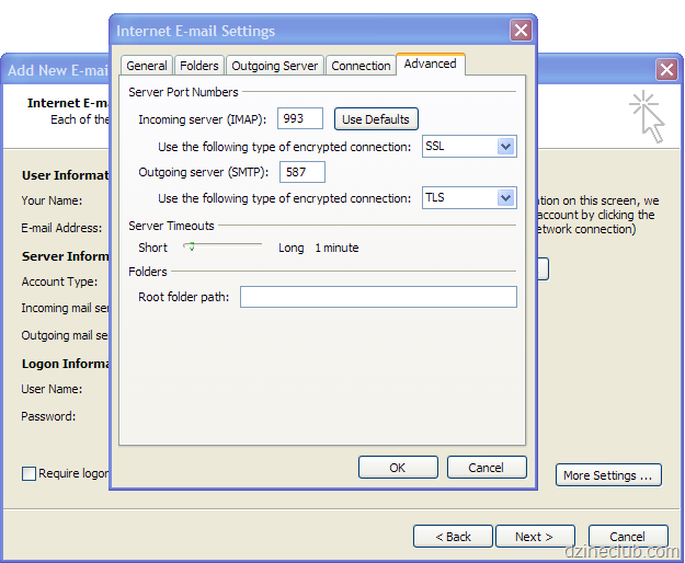 setting up google app email on outlook - web hosting australia