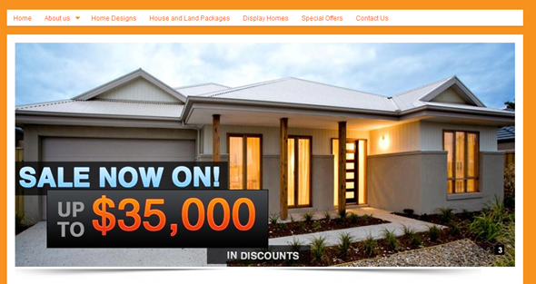 Zuccala Homes Website - Front Page