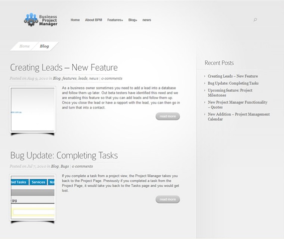 Business Project Manager WordPress Website Business Project Manager WordPress Website