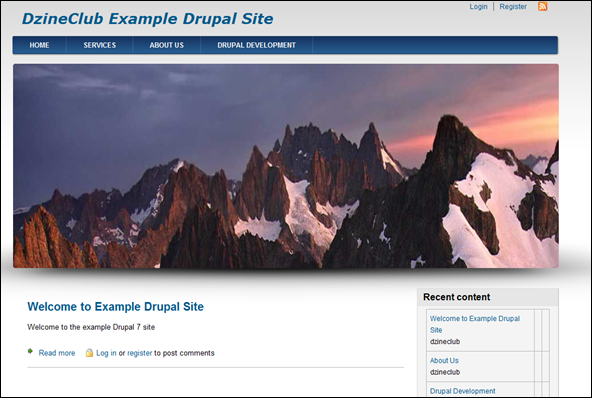 DzineClub Drupal 7 Website