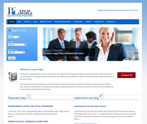 Wordpress Website for Legal People Wordpress Website for Legal People