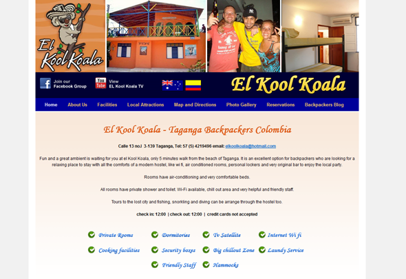 El Kool Koala WordPress Website